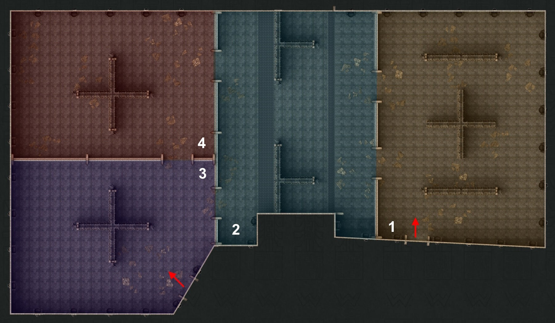 Dareon’s Doom Halls low level map mw